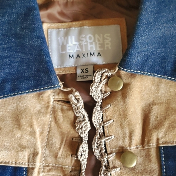 Suede and Denim Jacket - Picture 4 of 6